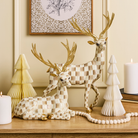 Standing Deer | Mocha Check