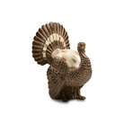 Mini Turkey Figurine | Mocha Check