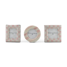 Rosy Fabric Frames, Set of 3
