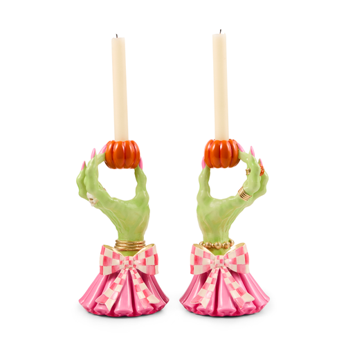 Glam 'o' Ween Hand Candle Holders, Set of 2