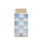 Sky Check Small Pillar Vase