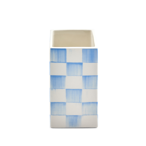 Sky Check Small Pillar Vase
