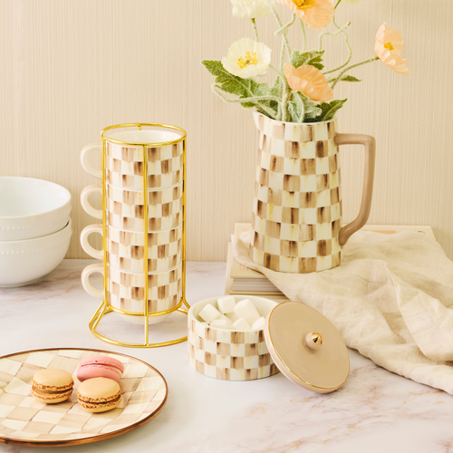 Cappuccino Cup Tower | Mocha Check