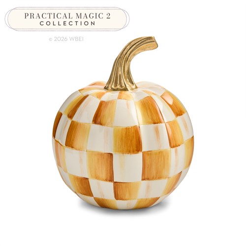 Amber Check Mini Pumpkin