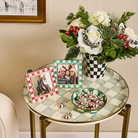Cherry & Silver Plated Frames, Set of 2 | Emerald Check