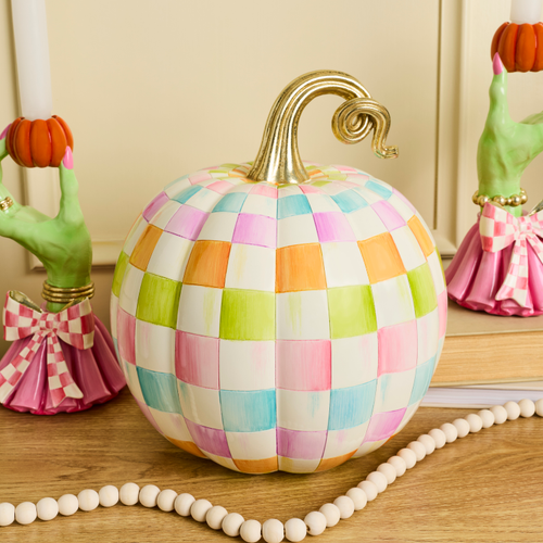 Multi Check Medium Pumpkin