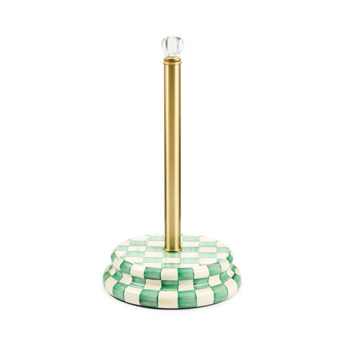 Paper Towel Holder | Emerald Check