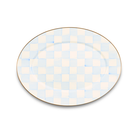 Sky Check Medium Oval Platter