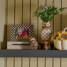 Mini Turkey Figurine | Mocha Check