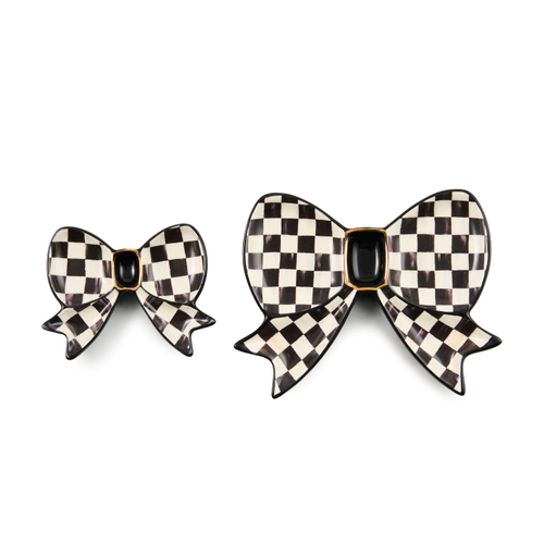 Bow Trinket Dishes, Set of 2 | Courtly Check