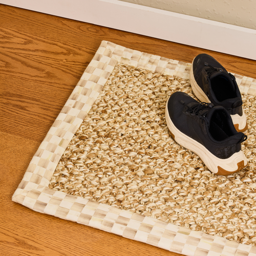 Chunky Jute 3' X 5' Jute Rug | Mocha Check