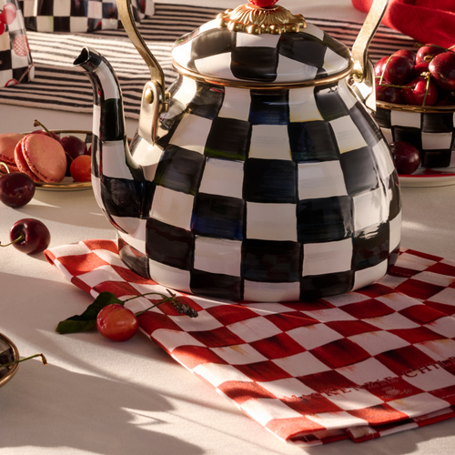 Printed Dish Towel | Cherry Check