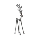 Cast Aluminum Reindeer, Gunmetal Finish